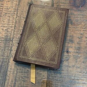 Vintage leatherbound book